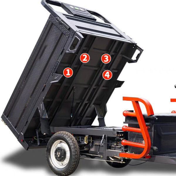 Heavy Duty Industrial Electric Tricycle with dump truck