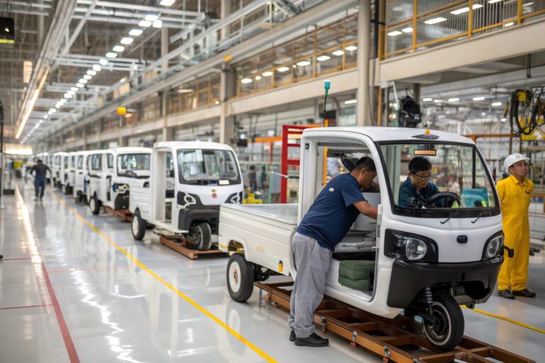 look for a electric tuk manufacturer with a clear