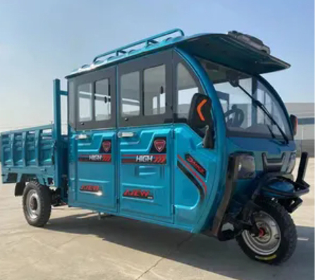 3 wheel electric truck with 2 row passenger seat