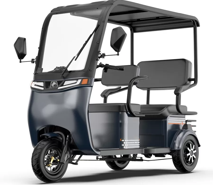 3 wheel e bike with roof