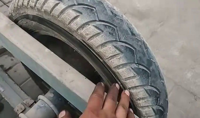 Tire of the electric tricycle truck