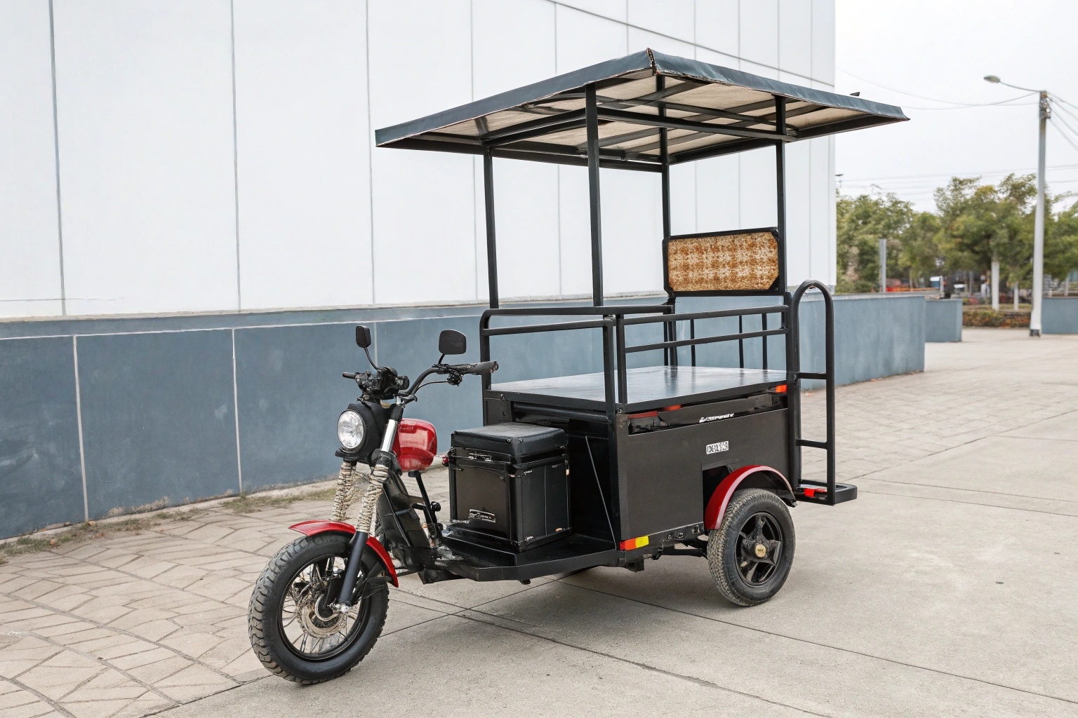 a cost breakdown chart for building an electric food cart
