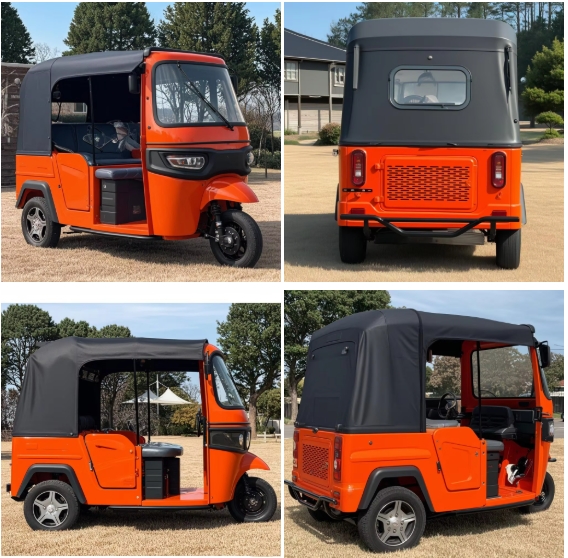 different side of the electric tuk