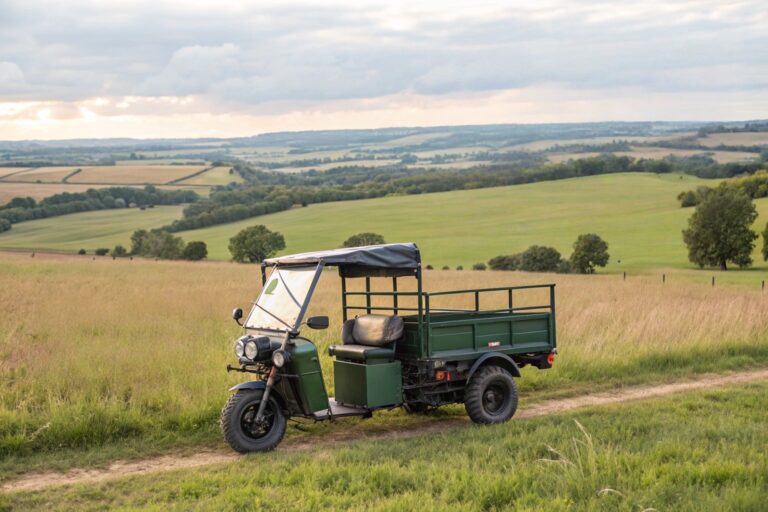 an electric farm trike not 4 wheel can cut the to