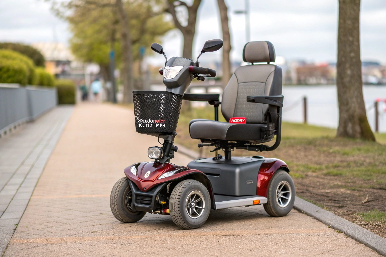 Image of a custom-built, very fast scooter, looking more like a go-kart