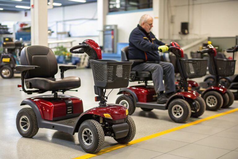 while four wheel mobility scooters can have slight