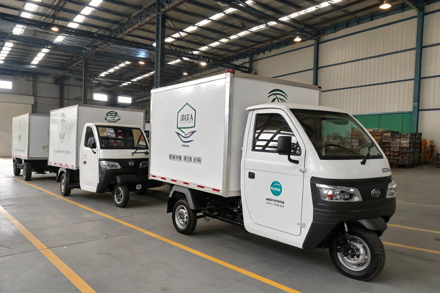 a chart showing the return on investment from a branded electric tricycle pickup fleet