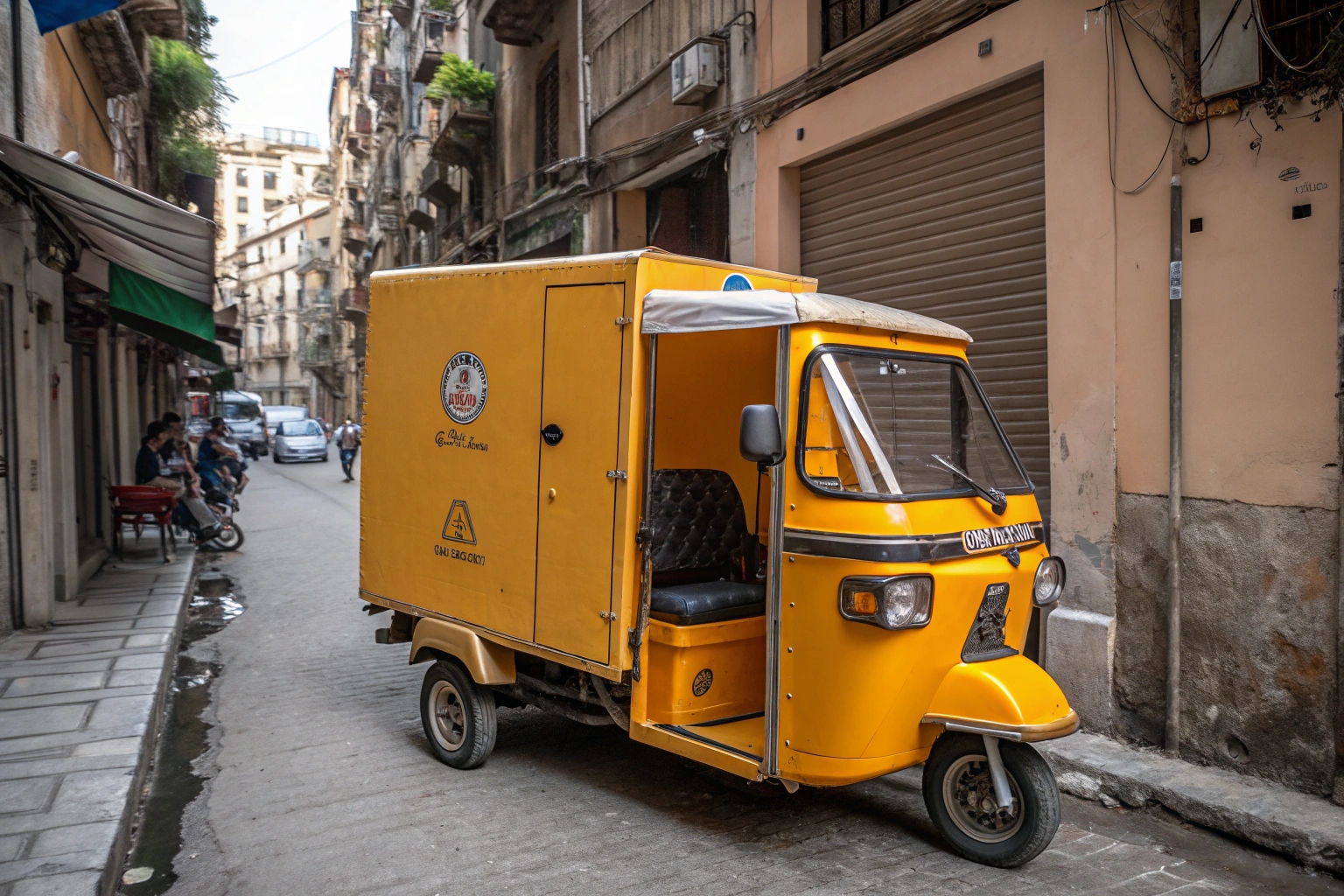 a map showing an expanded delivery zone after adopting tuk tuk pickups