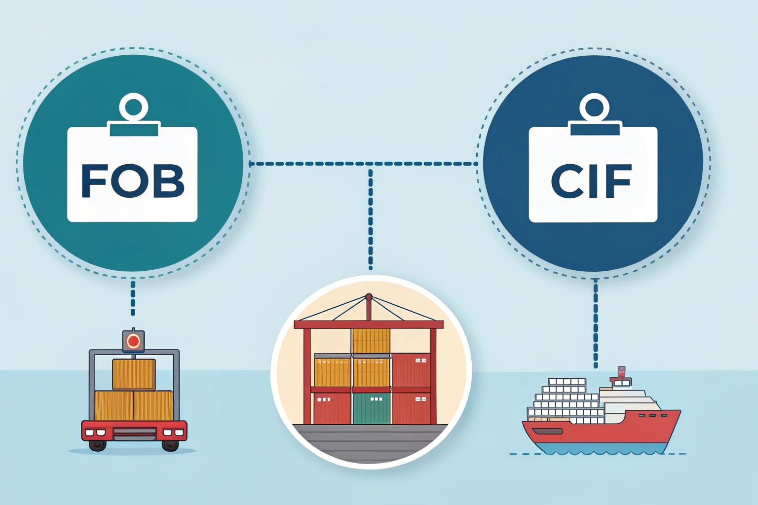 decision flowchart for choosing shipping terms