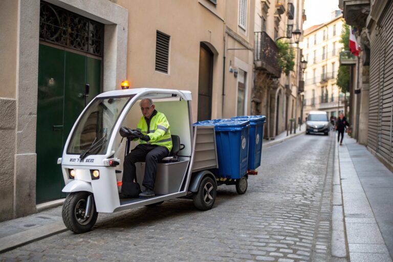 cities are switching to electric garbage tricycles