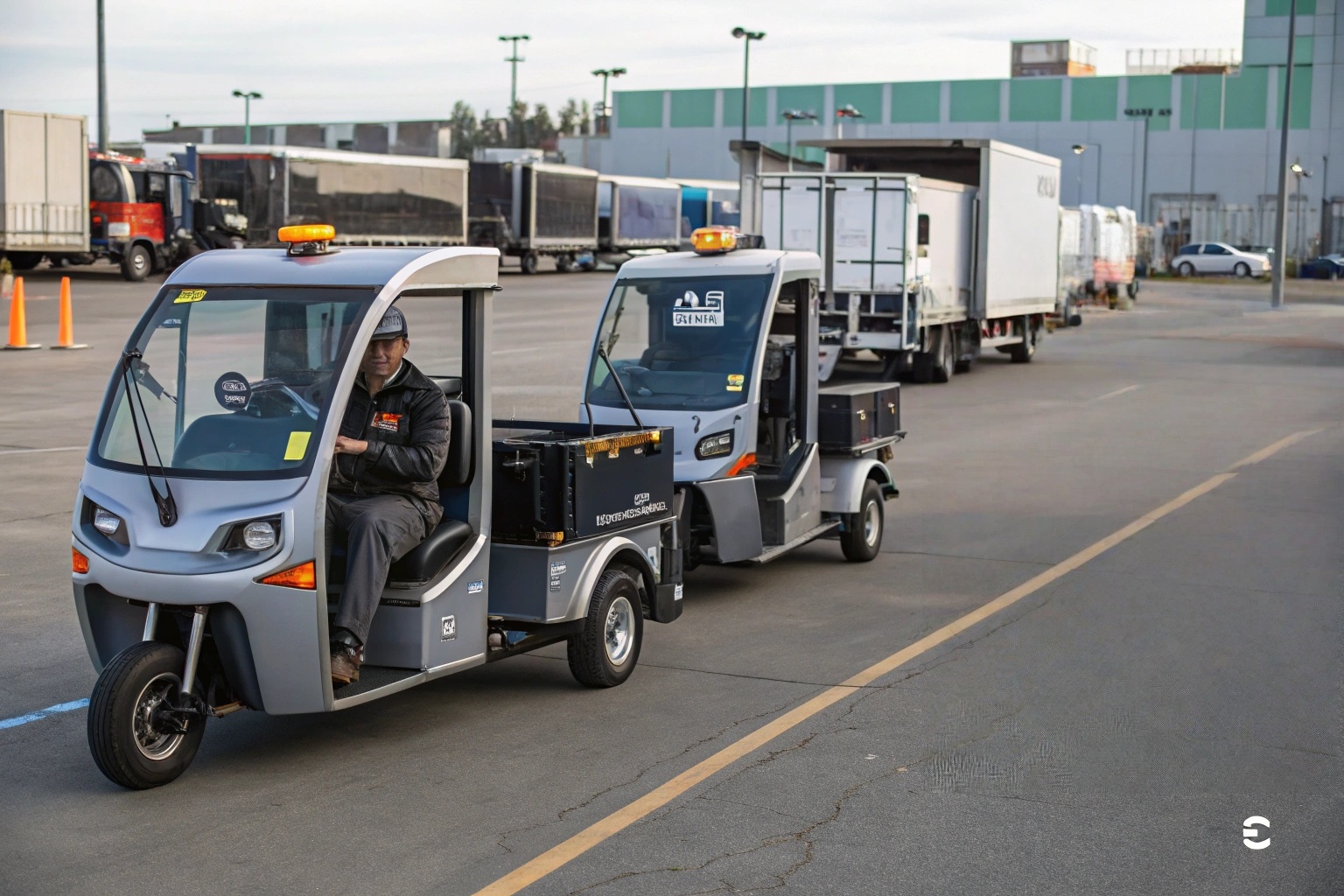 a cost comparison chart showing savings of electric trikes over diesel trucks