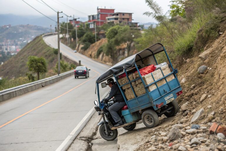 heavy loads electric cargo tuk and steep hills are
