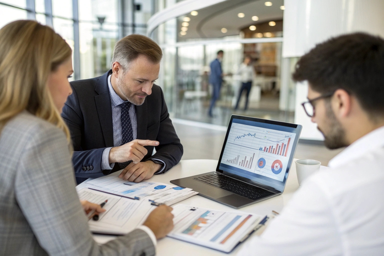 a dealer manager reviewing bulk order pricing for electric tricycles on a tablet