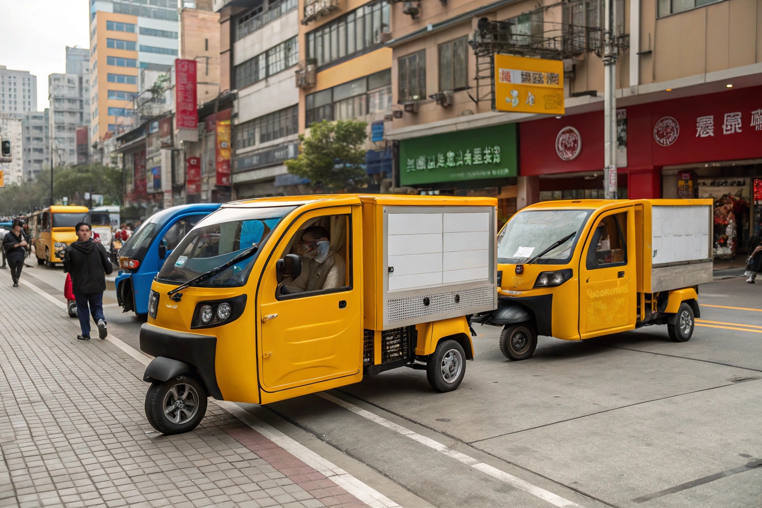 a map of the world highlighting regions with growing demand for enclosed tricycles