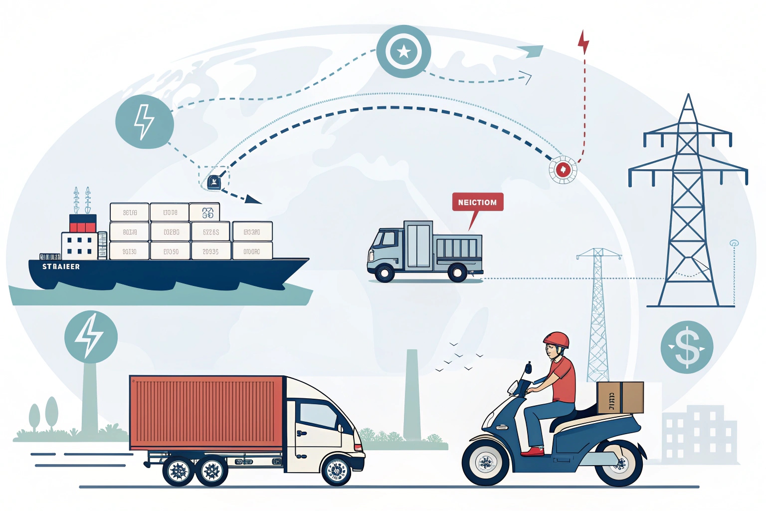 chart explaining incoterms for electric tricycle shipping