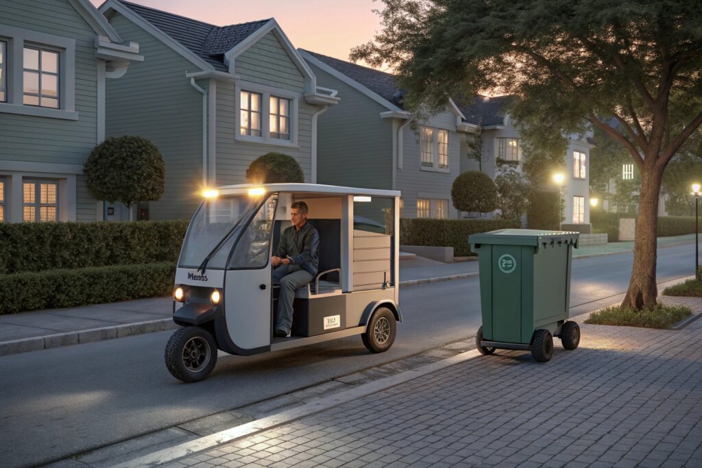electric garbage tricycles help reduce noise pollu