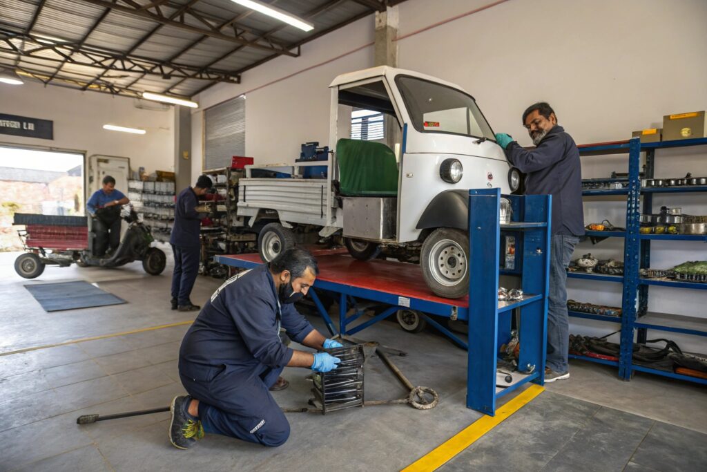 proper tools lead to faster tricycle truck repair