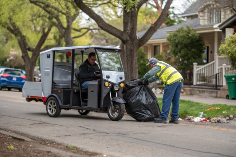 the daily operating cost for an electric garbage t