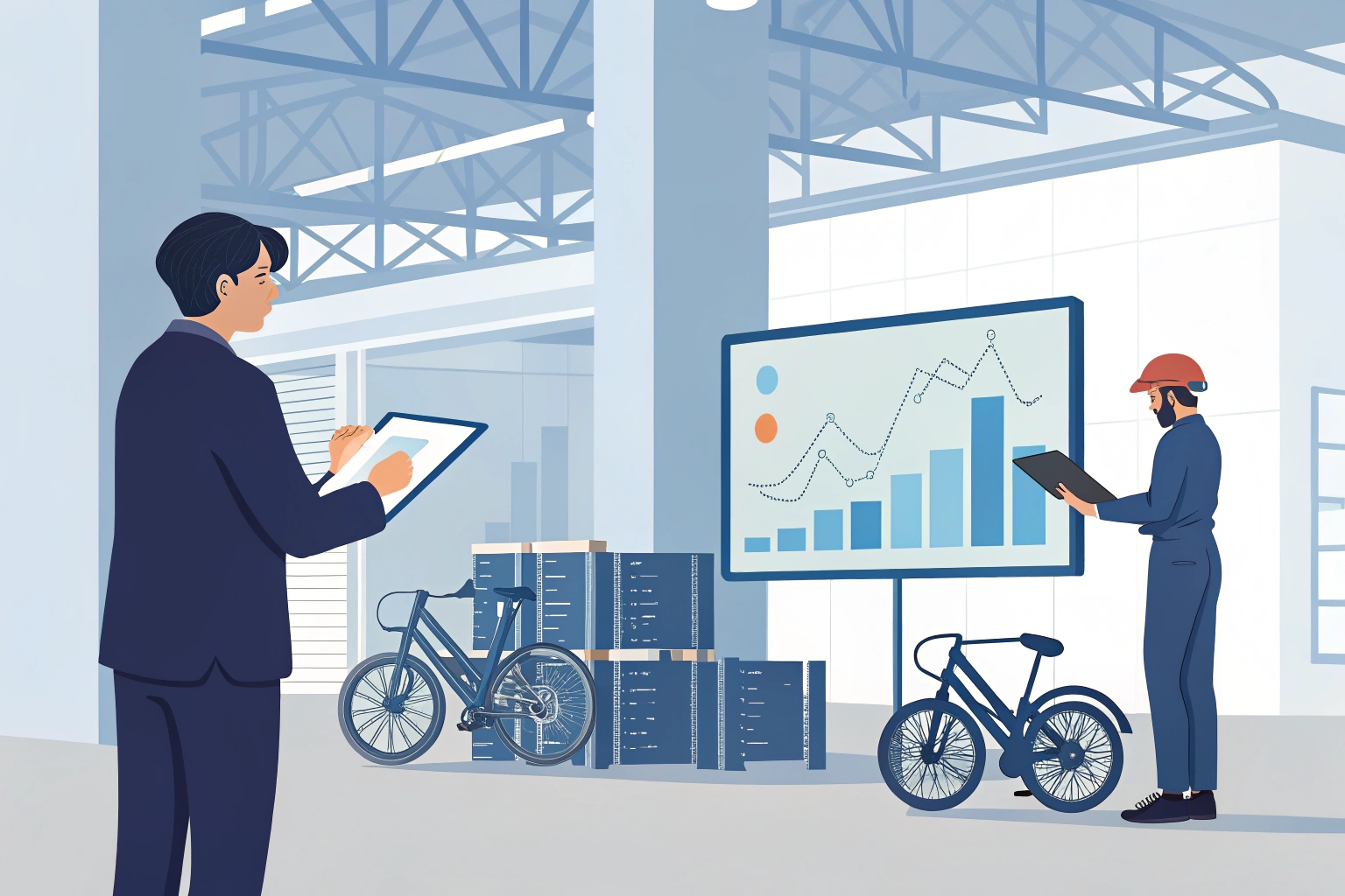 A checklist or flowchart helping an importer decide between motor types based on market factors