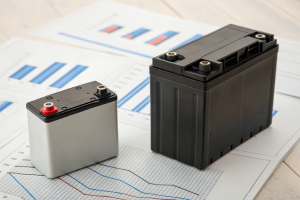 A scale balancing the upfront cost of a battery against its long-term value and earnings